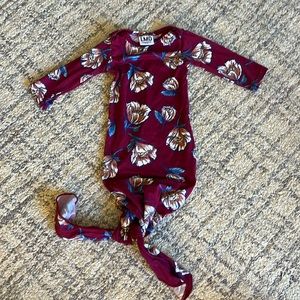 LMD Newborn floral gown